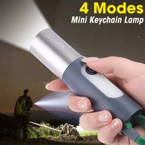 USB Rechargeable Multifunctional LED Flashlight